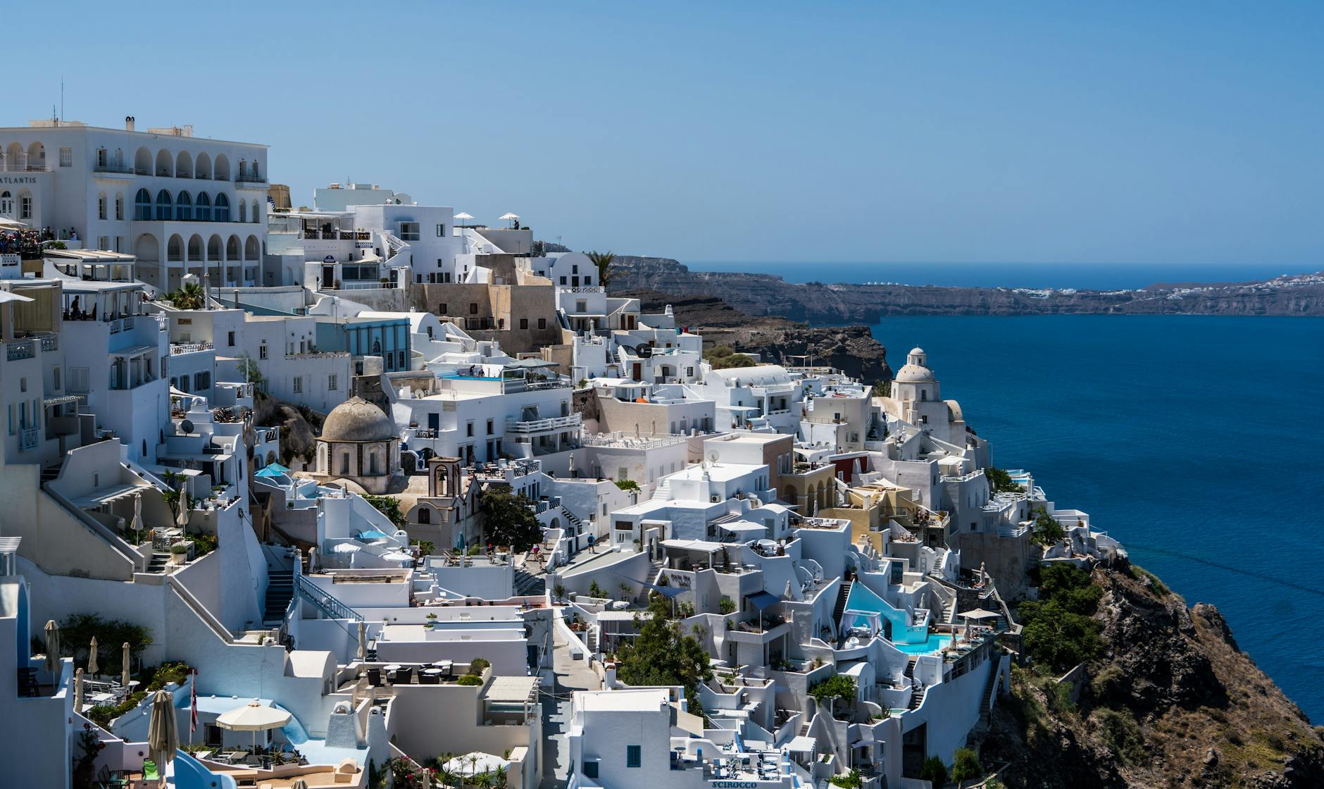 Hidden village in Santorini