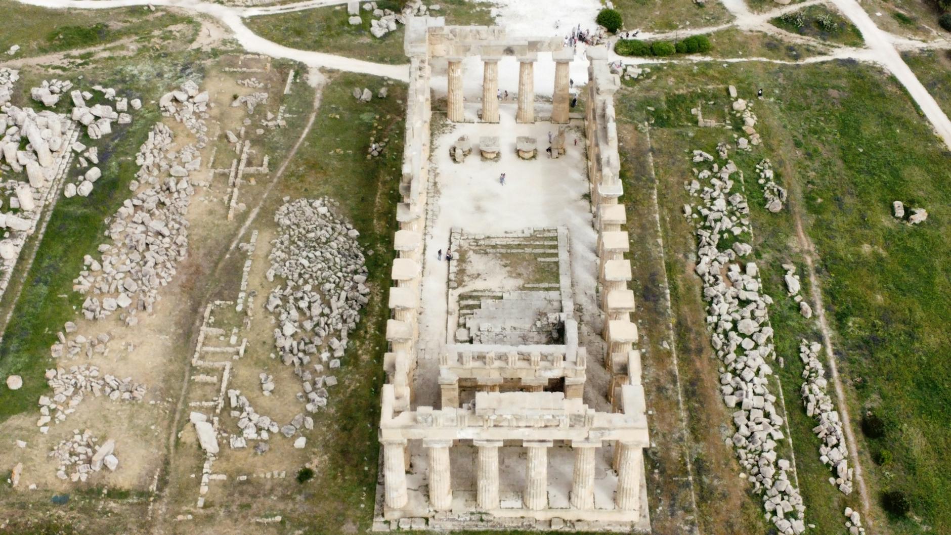 Ancient Greek archaeological ruins